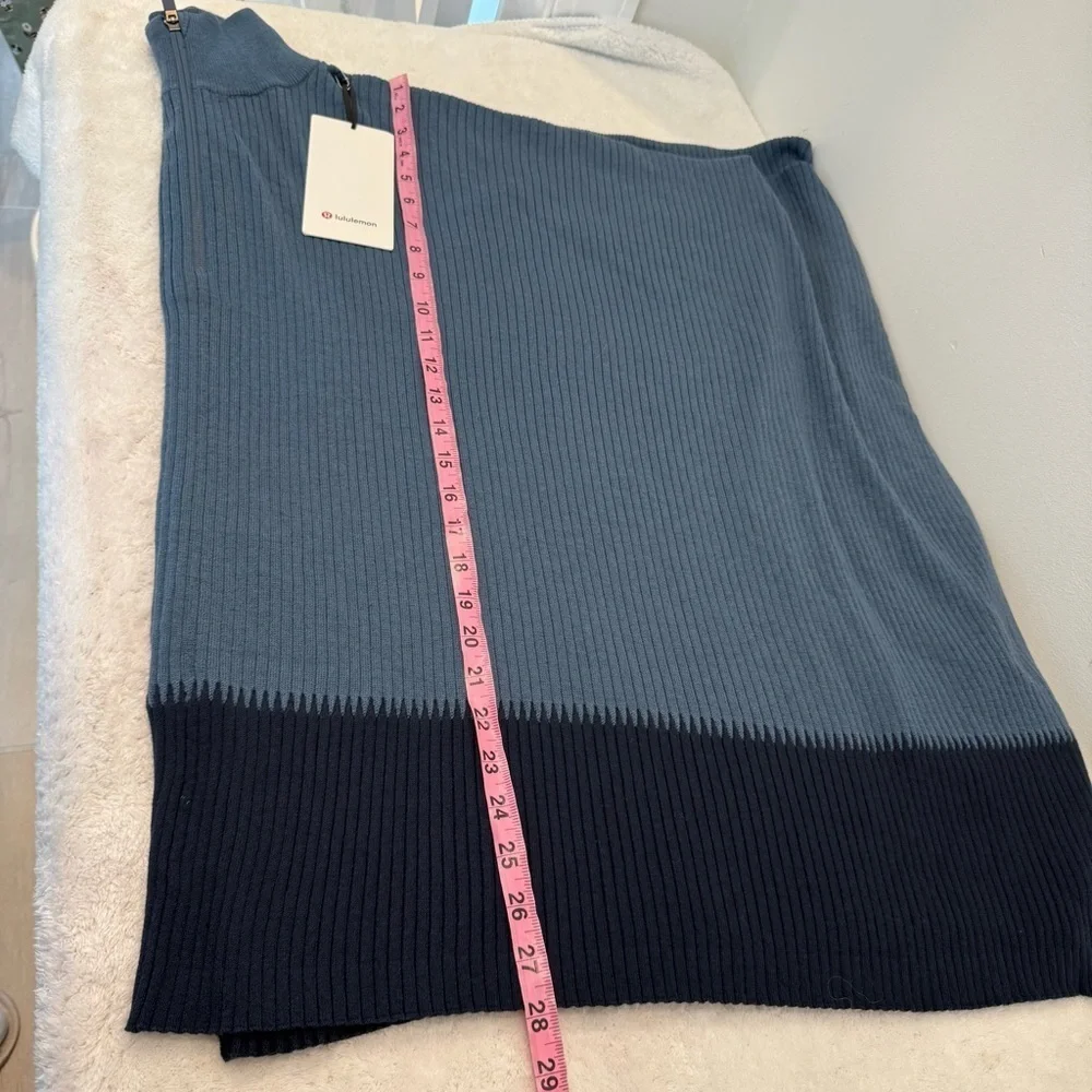 NWT Lululemon On The Go Poncho Iron Blue / True Navy